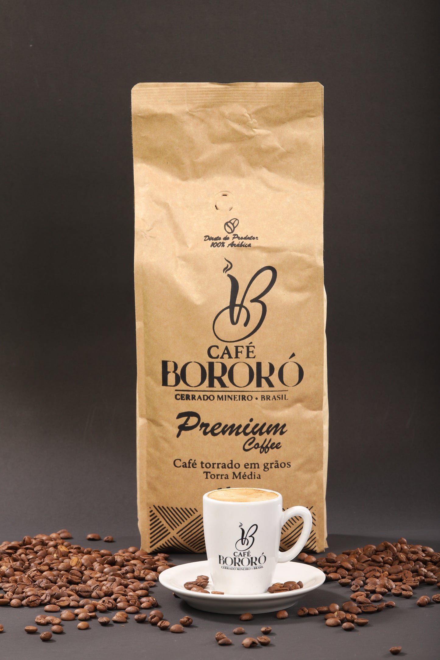 Café Em Grãos Torrado Premium 100% Arábica 1kg