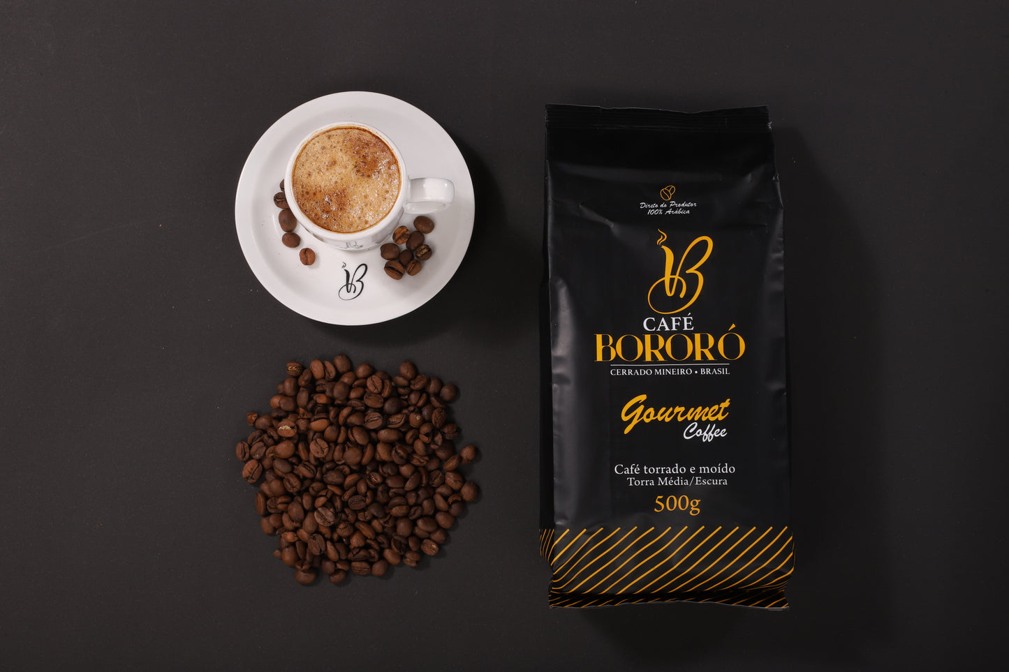 Café Torrado E Moído Gourmet 100% Arábica 500g - Café Bororó