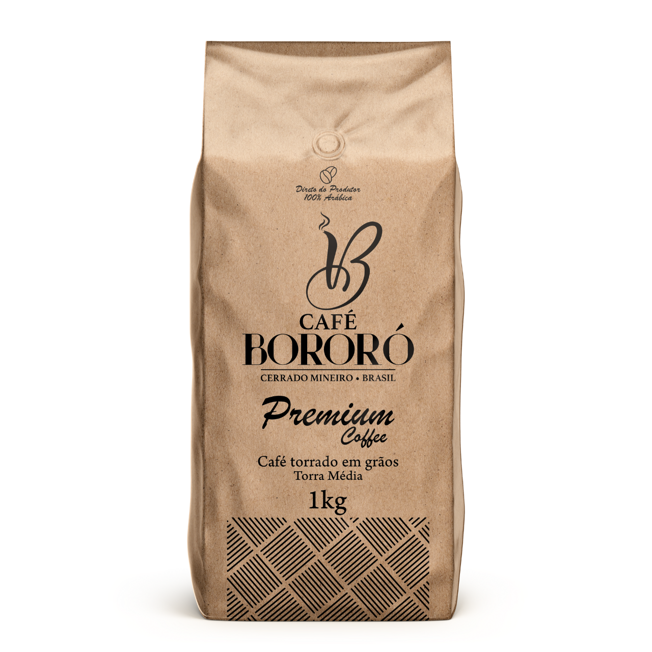 Café Em Grãos Torrado Premium 100% Arábica 1kg
