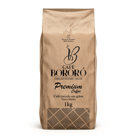 Café Em Grãos Torrado Premium 100% Arábica 1kg
