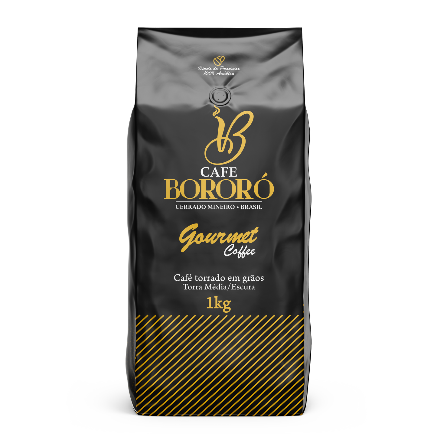 Café Em Grãos Torrado Arábica Gourmet 1kg Café Bororó