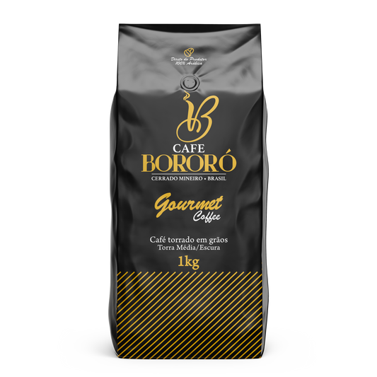 Café Em Grãos Torrado Arábica Gourmet 1kg Café Bororó